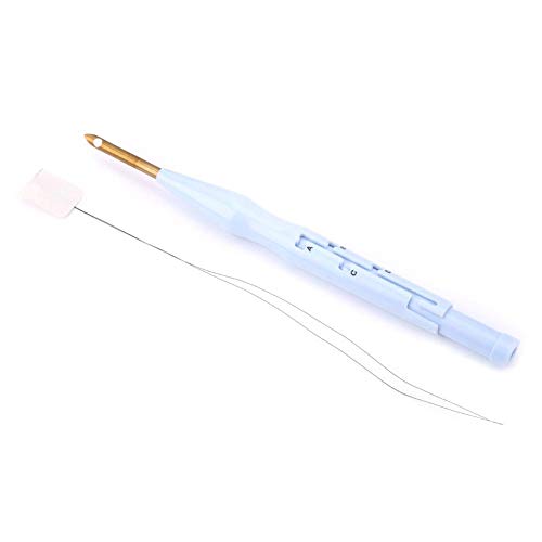 Agujas de coser bordado ajustable Punch Needle Pen Tool para coser apliques adorno