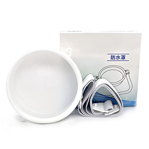 AGUOGUO Ostomy Funda Impermeable Estoma Stoma Asistencia de baño Ajustable Cinturón Blanco Diámetro 12 cm Profundidad 3.6cm Dentro de la Cintura 110 cm (Color : White)