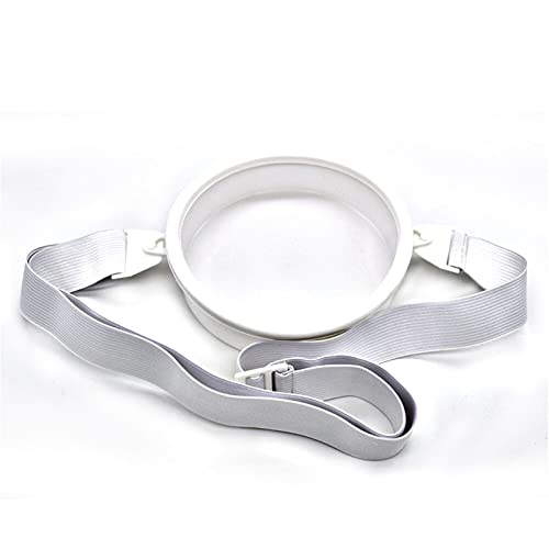 AGUOGUO Ostomy Funda Impermeable Estoma Stoma Asistencia de baño Ajustable Cinturón Blanco Diámetro 12 cm Profundidad 3.6cm Dentro de la Cintura 110 cm (Color : White)