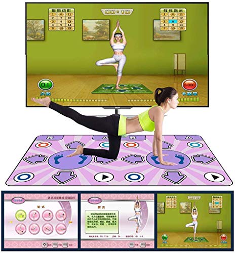 AGWa USB con cable Dance Mat, Resistente al desgaste plegable cojín de la danza Los niños Dance Revolution Mat Musical TV de alta definición ordenador de Doble Uso de funcionamiento simple-A 164X93Cm