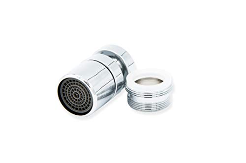 Aireador para Grifo de Cocina, Baño, fregadero - Ahorro de agua - Atomizador difusor de grifo - Hembra H22-1 Modo de flujo de agua (Adaptador macho M24)