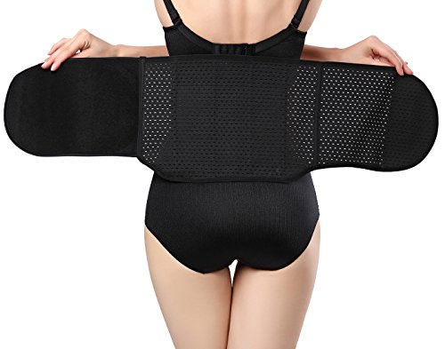 Aivtalk - Mujer Faja Abdominal Reductora Adelgazante Faja Lumbar Moldeadora para Postparto Body Shaper Shapewear Fitness for Woman - Negro