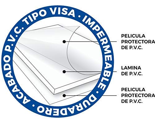 akrocard - Cartel Resistente PVC - PARKING CLIENTES - Señaletica de informacion - señal disuasorio Ideal para Colgar y Advertir