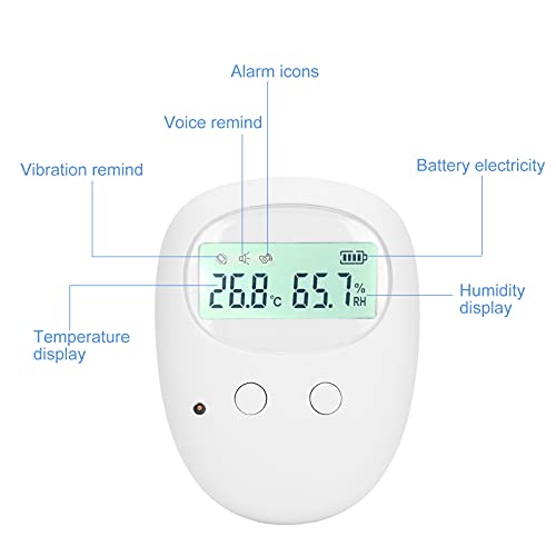 Alarma De Enuresis, Inalámbrica Vibratoria Inalámbrica De Noche Alarma De Enuresis USB Recargable Alarma De Vibración De Sonido Sensor De Enuresis Nocturna Para Ancianos Niños Y Bebés