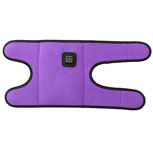 ALEOHALTER Codera calentada, funda de brazo recargable USB, 3 niveles de temperatura, alivio del dolor, manga de soporte para codo calentada, envoltura de calentamiento de codo (púrpura)