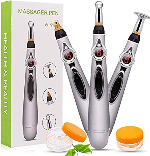 Alivio electrónico del dolor de la pluma de la acupuntura, IXIGER Electric Meridian Energy Body Heal Massager Instrumento de terapia