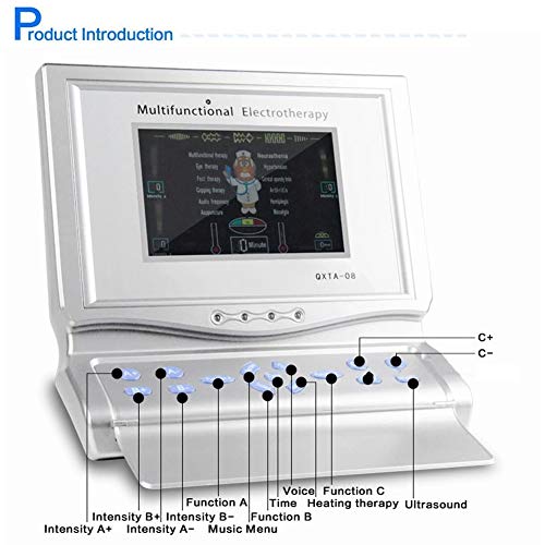 Alivio Muscular 5 Canales TENS EMS Estimulador Muscular Equipo de Terapia de Acupuntura Masajeador Meridiano Máquina de Fisioterapia Onda Ultrasónica Terapia Musical Electroestimulador Aliviar Fatiga