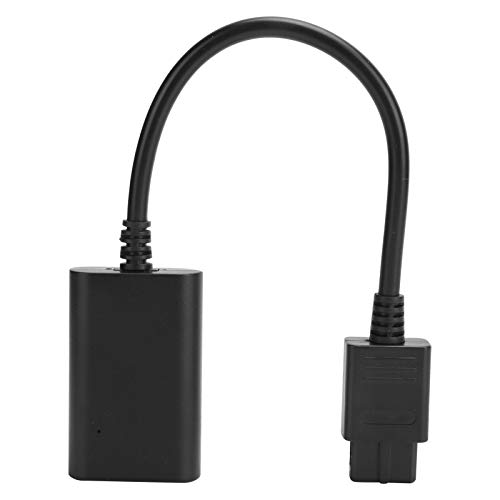 Allsor Convertidor de Cable HDMI, convertidor de Cable de Consola de Juegos de Material ABS de Alta definición, Adaptador de Video de Consola de Juegos 720P Negro para Consola de Juegos Retro TV