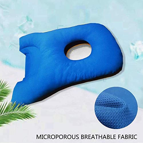 Almohada de soporte de cabeza / hombro transpirable suave duradero para pacientes con desprendimiento de retina, almohada boca abajo para pacientes de desprendimiento de retina durante la recuperación