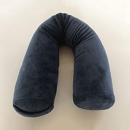 Almohada de Viaje Almohada de Cuello de Viaje Torcido Cómodo Suave Suave Cervical Cuello de Almohada Cintura y Soporte de la Pierna - for Aviones de Tren de autobús o Viaje en casa Mejor for el Lado,