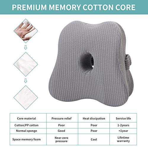 Almohada para Piernas Almohada para Rodillas Almohada Ergonómica para Dormir Lateral con Almohada de Espuma viscoelástica óptima para Personas Que Duermen de Lado Almohada de Posicionamiento con