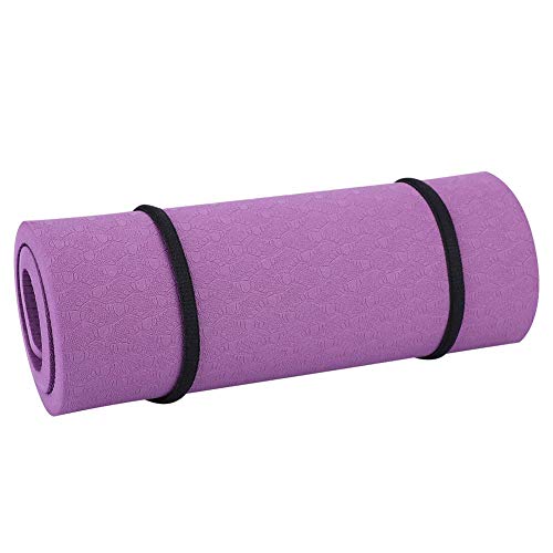 Almohadilla de rodilla para yoga EVA, estera de yoga para aliviar el dolor, alfombrilla de ejercicio antideslizante para rodillas, codo y mu?eca(Morado oscuro)