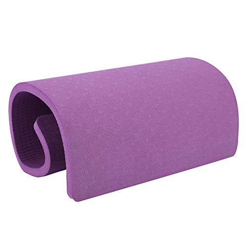 Almohadilla de rodilla para yoga EVA, estera de yoga para aliviar el dolor, alfombrilla de ejercicio antideslizante para rodillas, codo y mu?eca(Morado oscuro)