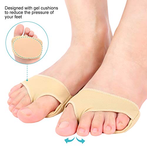 Almohadilla Metatarsal para Hombres y Mujeres, Almohadillas Metatarsianas, Almohadillas de Antepié, Plantillas Metatarsalgia, Bursitis, Neuromas, Verrugas Plantares, Alivio del Dolor, 1 Par