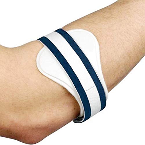 Almohadilla para El Codo de Tenis: Correa Ajustable para El Sudor de La Muñeca Manga Del Codo Mangas Del Brazo Del Túnel Correa para Aliviar El Dolor Del Antebrazo 31-33Cm