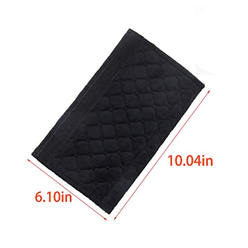 Almohadillas para Cinturón de Seguridad，4 Piezas Protector Cinturon Coche，Material de Gamuza Suave Y Cómoda para Proteger Su Cuello Y Hombros (Black)