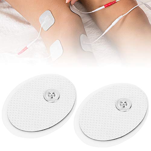 Almohadillas para electrodos Almohadillas de repuesto para unidad TENS/EMS, 20 piezas 3x4 cm Almohadillas para electrodos de terapia física Parches para electrodos adhesivos de masaje Placas de célula