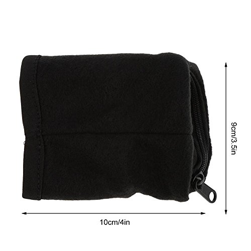 Alomejor Cartera de muñeca Bolsa Banda de forro polar con cremallera para correr Viaje Gimnasio Ciclismo Seguro Deporte Moneda Key Storage