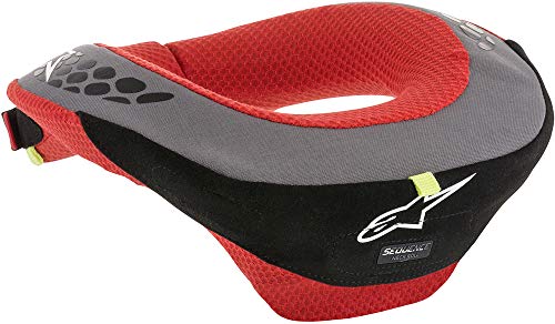 Alpinestars Rollo de cuello juvenil Sequence para niño, color negro, rojo, pequeño/mediano