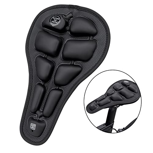 Amagogo Cómoda Funda para Asiento de Bicicleta Funda Antideslizante para Almohadilla de Bicicleta de montaña Esponja 3D Cojín Suave para Silla de Montar