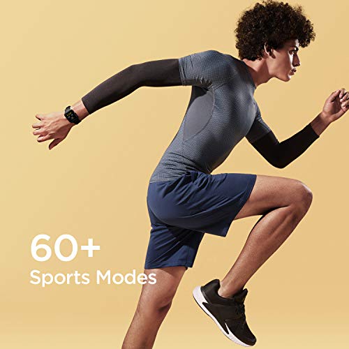 Amazfit Bip U Smartwatch Fitness Reloj Inteligente 60+ Modos Deportivos 1.43" Pantalla táctil a Color Grande 5 ATM (SpO2) Oxígeno en Sangre Frecuencia Cardíaca (Negro)