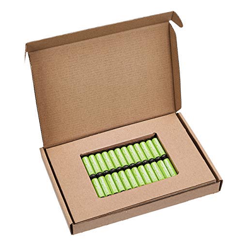 Amazon Basics - Pilas recargables AAA (paquete de 24), 800 mAh, precargadas