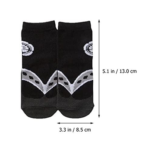 Amosfun Calcetines de algodón para bebé, diseño japonés, zuecos de verano, antiescos, calcetines, calcetines, calcetines, calentadores para las piernas, para niños pequeños, uniformes, 2 pares