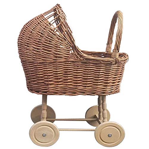 Andadores de Bebé Empuje Andador Equilibrio Rattan Vintage Juguete del Empuje Accesorios de Fotos de decoración de Coche for niños 1-6 años para El Niño De Los Niños De 1-3 Años Al Aire Libr