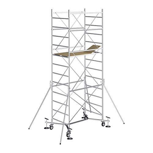 Andamio de acero con una altura de trabajo de 7,40m - Modèle M5 EASY - Made in Italy - SCEDIL