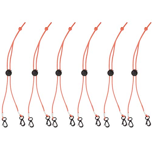 Angoily 6 Unids Anti-Perdida Cordón Ajustable Cara Boca Cubierta Gafas de Sol Correa de Soporte Anteojos Cordón para El Cuello Suspensión de Cuerda Retenedor de Gafas Correa Cordones