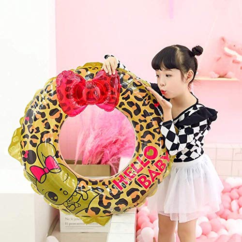 Anillo de la nadada leopardo inflable gigante Natación neumáticos de flotación piscina de juguete for adultos y niños piscina colchón de aire de flotación de neumáticos for la fiesta en la piscina de