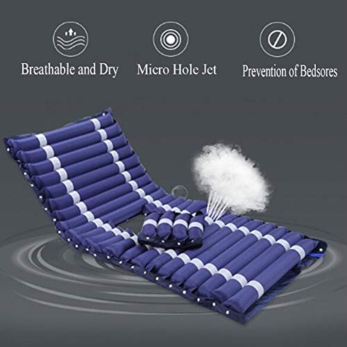 Anti-decubitus colchón inflable de fluctuación de chorro respirable jet Pad de aire para pacientes de edad avanzada paralítico,A