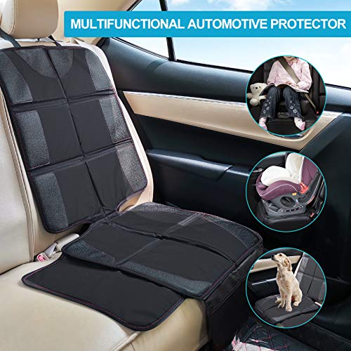 Anykuu Protector de Asiento de Coche Protector de Cojín de Asiento de Niño Impermeable Antiincrustante Antiarañazos y Antideslizante Funda de Asiento de Coche con Bolsa de Almacenamiento