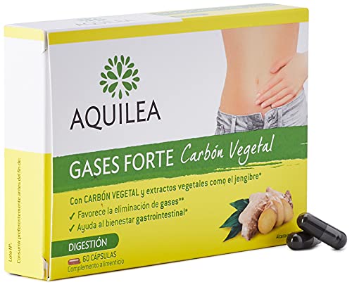 AQUILEA Gases Forte Carbon Vegetal, 60 Capsulas