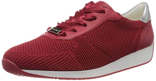 ara LISSABON, Zapatillas Mujer, Rojo, Rojo, Plata 05, 37 EU