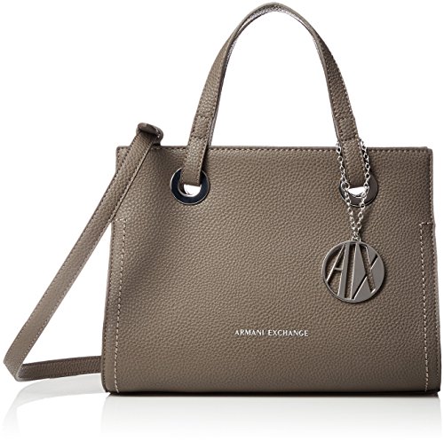 Armani Exchange - Small Shopping Bag, Bolsos totes Mujer, Marrón (Taupe), 20x13x26 cm (B x H T)