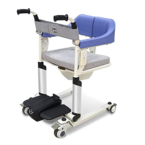 Ascensor de pacientes portátiles, transferencia de enfermería para sillas de ruedas Con Silla de Ducha Con Silla de Ducha Multifunción Asientos de baño Multifunción Sillas de baño,Electric version