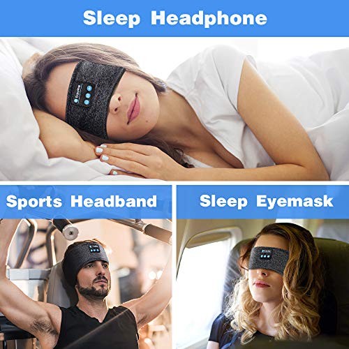 Auriculares para Dormir Regalos Originales para Hombre Mujer - Amigo Invisible Regalos Antifaz para Dormir Auriculares para Dormir con Ultrafinos HD Estéreo Altavoces, Orejeras Antiruido para Dormir