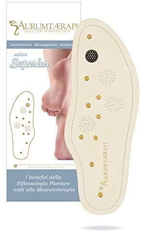 Aurumtaerapi Plantillas para Zapatos Aurumtaerapi | Plantillas Hechas 100% en Italia | Alivio del dolor de Cuello, Hombros y Ciática | Para el dolor de Cabeza, Tensión Nerviosa, Estrés e Insomnio(39)