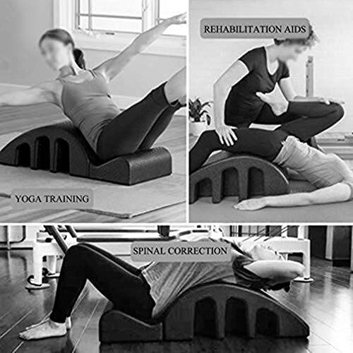 Back stretching massage support Pilates Spine masaje de yoga cama, Yoga Pilates cuña Tronco desmontable cifosis corrección de la plancha de espuma reformador cervical Corrección Yoga Combinación ajust