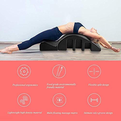 Back stretching massage support Pilates Yoga Spine espinal Ortesis, Pilates Reformer Pilates cama de masaje deformidad cervical Corrección Yoga espuma cifosis Corrección aparatos de ejercicios de Pila