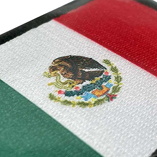 Bandera México 100% Bordado - Parche mochila - Banderas del mundo - Parches Militares - 88 x 52 mm