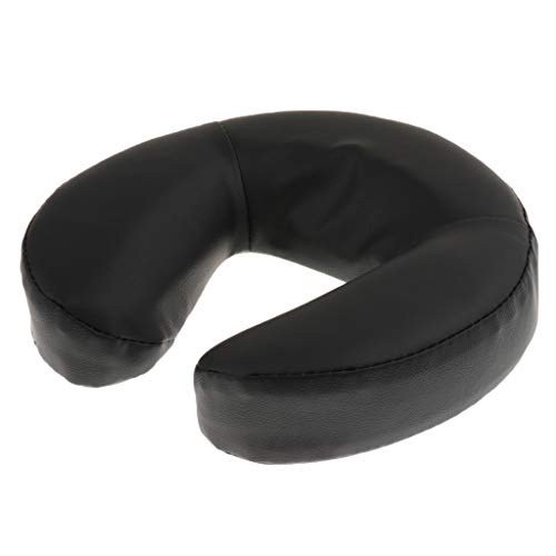 Baoblaze Espuma Boca Abajo Almohada Almohadas Almohada para Masaje Acupuntura Mesa Cama - Negro