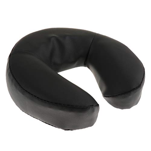 Baoblaze Espuma Boca Abajo Almohada Almohadas Almohada para Masaje Acupuntura Mesa Cama - Negro