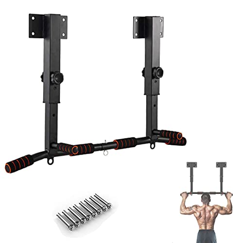 Barras De Dominadas Pared En Con Altura Ajustable, Wall Pull Up Bar Barra De Tracción En El Techo Para Entrenamiento De Fuerza, Equipo De Entrenamiento De Fuerza Para Gimnasio En Casa Resistente