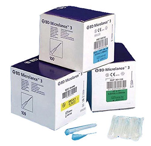 BD Medical 950177 aigu Ille hypodermique stérile microlance 3 Gauge 26 (Pack de 100)