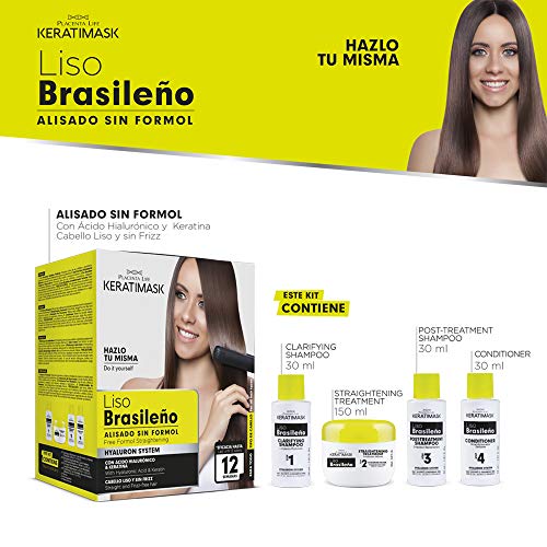 Be Natural Kit de Alisado Brasileño con Keratina, Verde