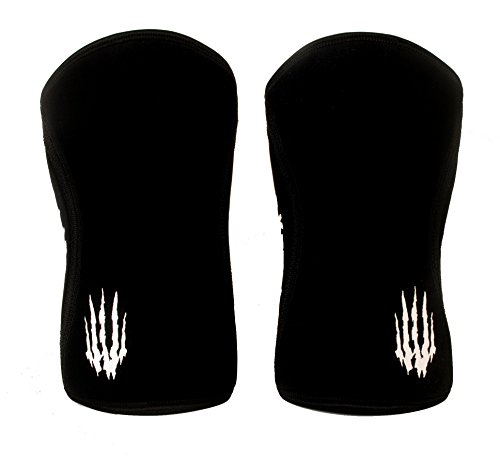 Bear KompleX Knee Sleeves (SOLD AS A PAIR of 2) Cross fitness, Weightlifting, Powerlifting, Squats, and more. Neoprene training sleeves come in 5mm and 7mm thickness and multiple colors, BLACK 7mm MED