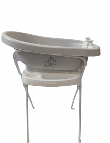 Bebe-jou Set Bañera Thermobath Elefante Oli + Soporte + Hamaca + Tubo Desagüe