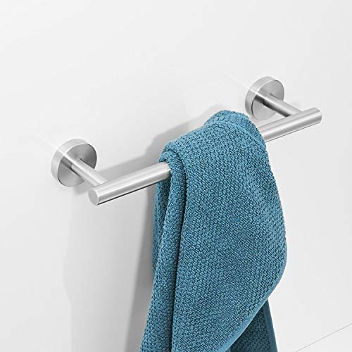 Beelee Moderno 12" Toallero de Barra Acero Inoxidable Porta Toallas Baño Montaje en pared, Acabado cepillado, BA195A3N